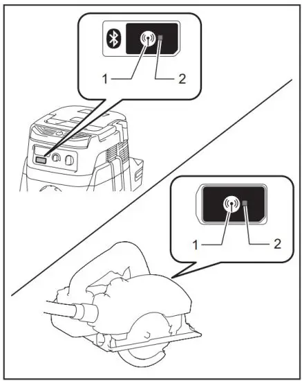 makita DVC864L Cordless Vacuum Cleaner - Tool registration for the cleaner 6