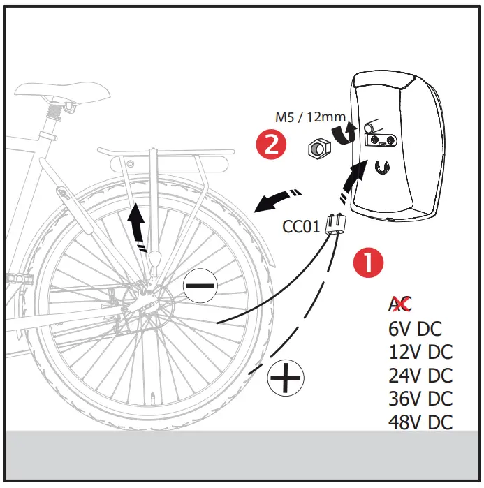 spanninga PIXEO EBIKE Bicycle Lights - fig1