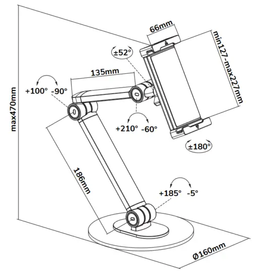 Neomounts DS15 550WH1 New Tablet Stand -
