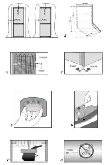 beko RCHA305K30WN Frost Free Refrigerator - overview 1
