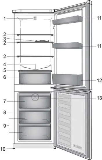 beko RCHA305K30WN Frost Free Refrigerator - overview