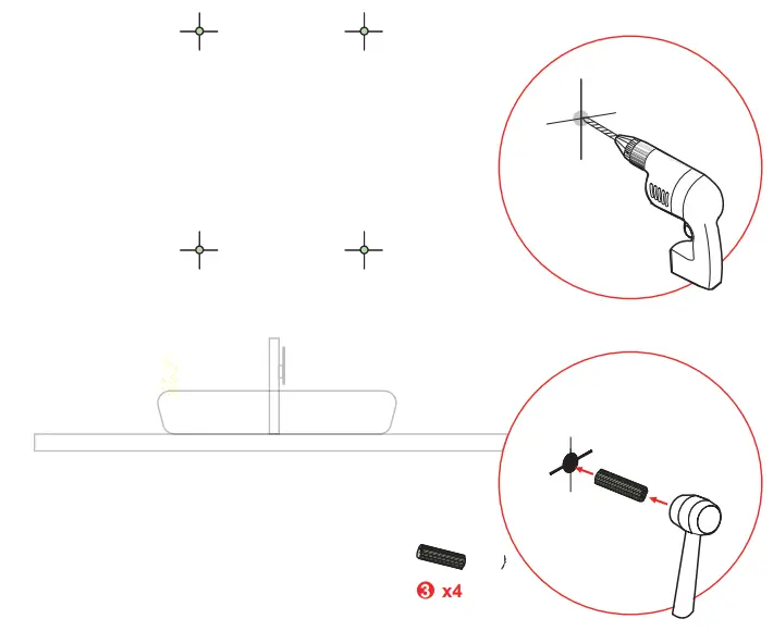 ETPRO 21 in. W x 30 in. H LED Rectangular Black Wood Surface Mount Medicine Cabinet FIG 5