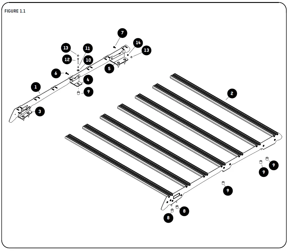 FRONT-KSTT001-Roof-Rack-Kit-FIG-2