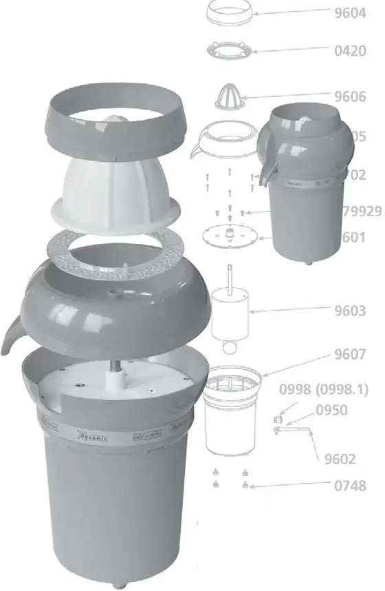 Dynamic PA 96 Dynajuicer Electric Citrus Juicer