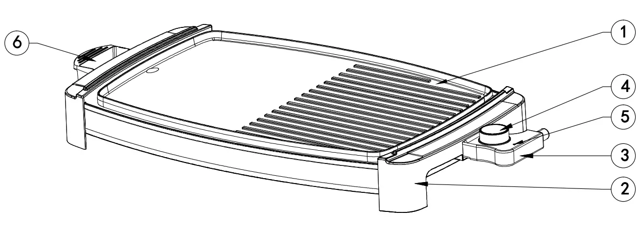 BLAUPUNKT GRT301 Electric grill - parts