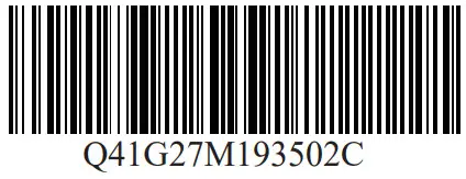 PLANAR PXN2710Q LCD Monitor - barcode