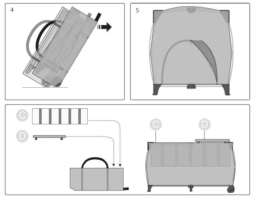 hauck H-60053 Sleep N Play Travel Cot Set-FIG12