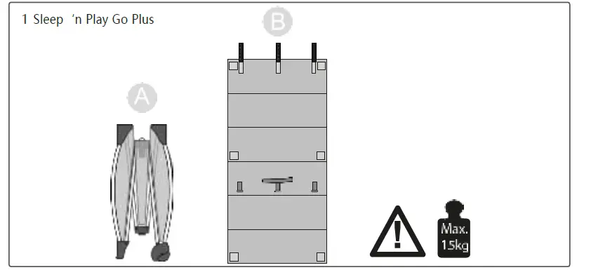 hauck H-60053 Sleep N Play Travel Cot Set-FIG2