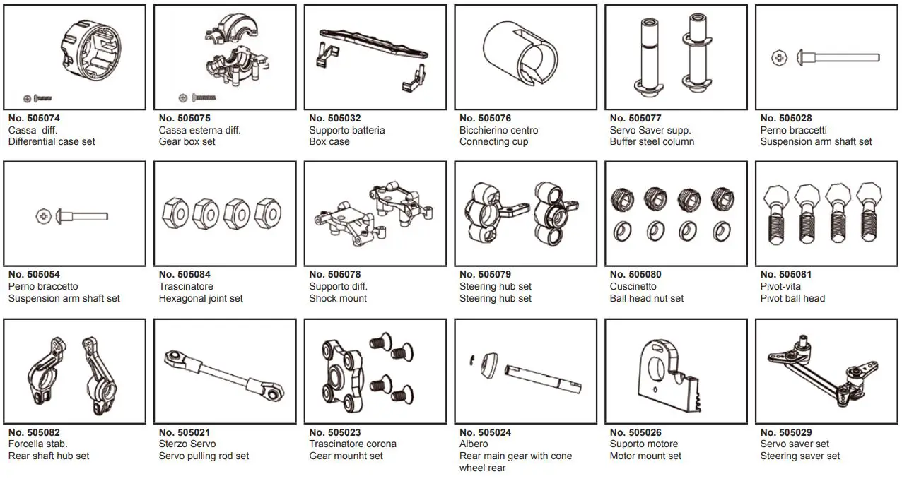 JAMARA 053371 Veloce EP LiPo 2.4 GHz M Monster Truck Instruction Manual - Spare Parts