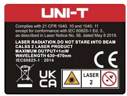 UNI-T UT387LM Wall Scanner Meters - safty
