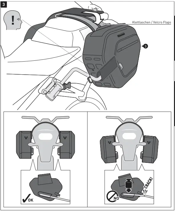 SW-MOTECH BC.HTA.06.740.31800 Blaze Saddlebags Support Arms for Yamaha MT-125