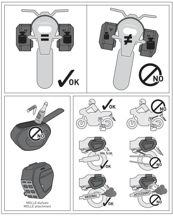 SW-MOTECH BC.HTA.06.740.31800 Blaze Saddlebags Support Arms for Yamaha MT-125
