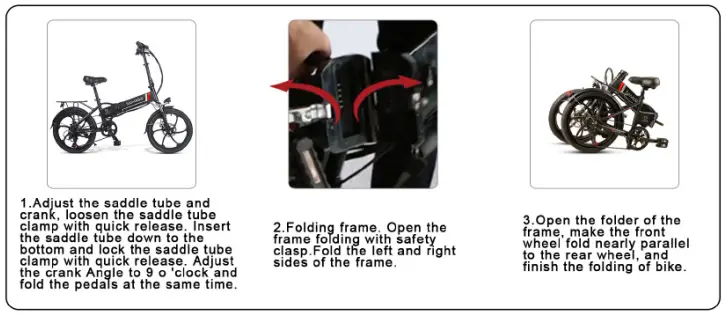 SAMEBIKE 20LVXD30 Foldable Mini Electric Bike-fig3