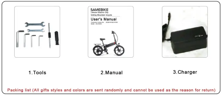 SAMEBIKE 20LVXD30 Foldable Mini Electric Bike-fig4