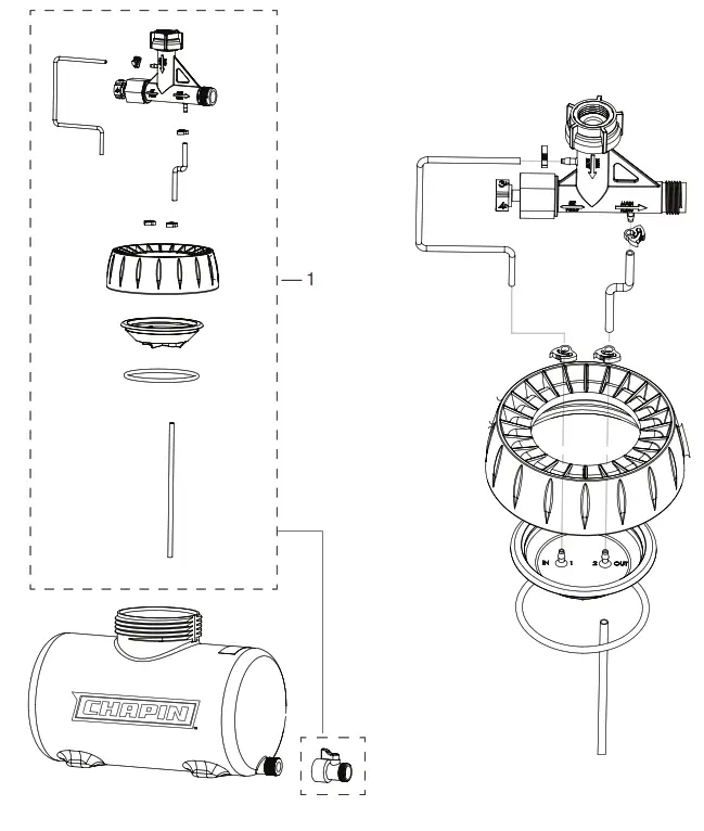CHAPIN 4710 Fertilizer Injectors - REPLACEMENT PARTS