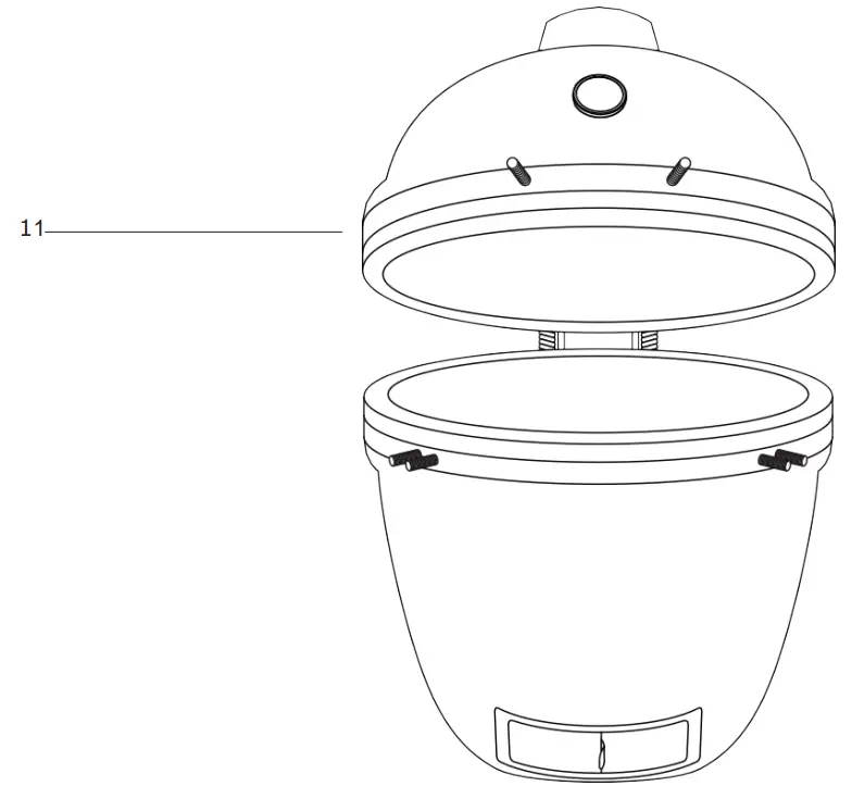 KOBE 8923 Kamado XXL Charcoal Grill - Assembly 1