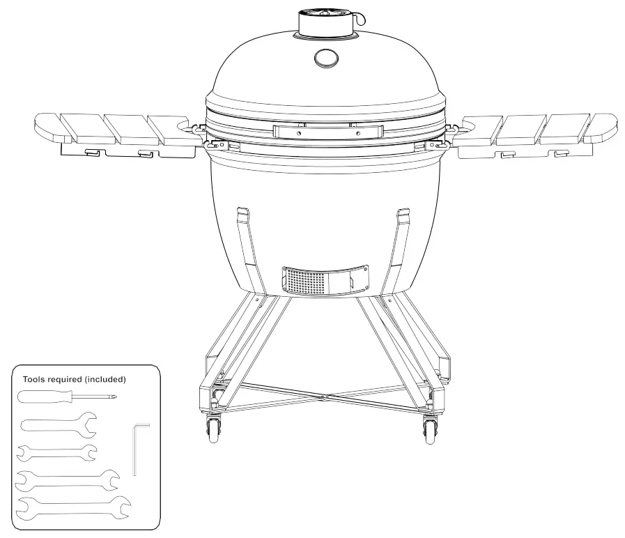 KOBE 8923 Kamado XXL Charcoal Grill - Assembly 5