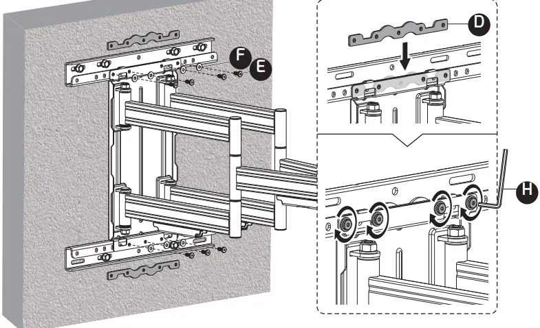 THOR 28016T 37-80 Inch Full Motion Heavy Duty Wall Mount 10