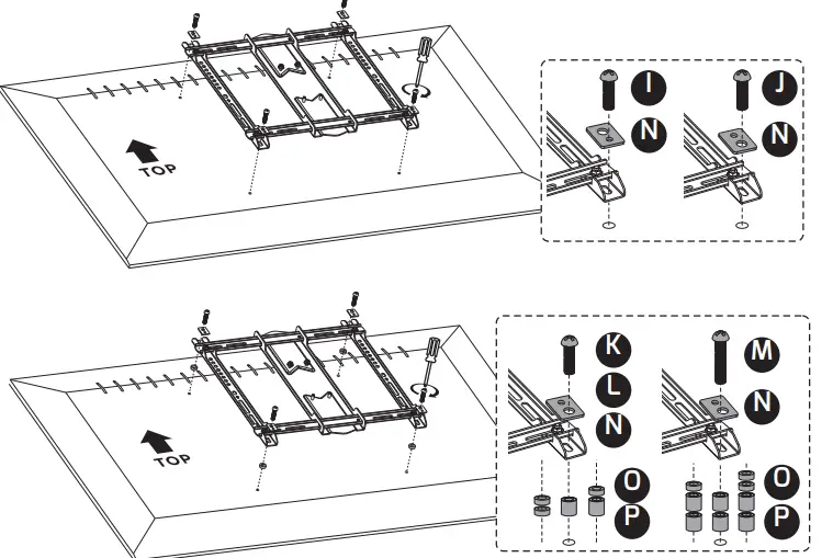 THOR 28016T 37-80 Inch Full Motion Heavy Duty Wall Mount 12