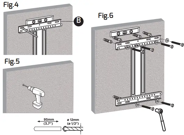 THOR 28016T 37-80 Inch Full Motion Heavy Duty Wall Mount 6