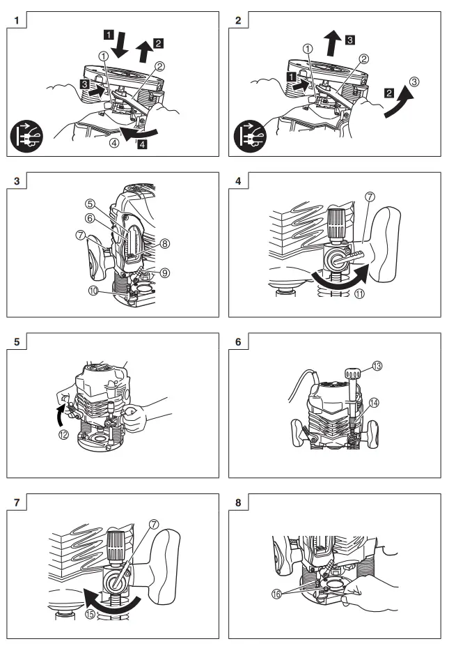HiKOKI M12V2 Variable Speed Router - 1