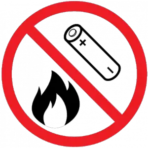 WARNING - Battery Disposal A