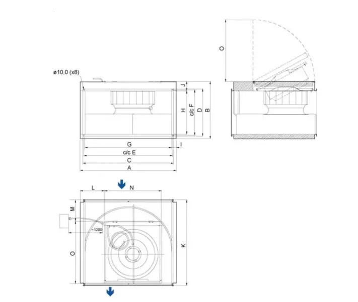 systemair RSI 70-40 L3 SILEO Centrifugal Duct Fan fig 2
