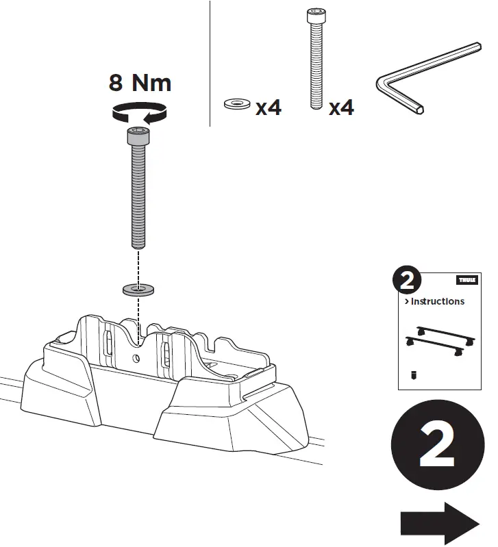 THULE 187014 Fixpoint Kit 10