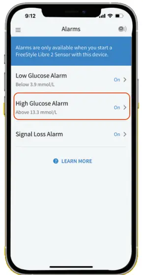 Abbott Freestyle Libre 2 System Starter Kit -alarms 4