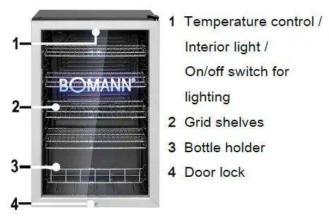 BOMANN-KSG-7285-Glass-Door-Refrigerator-1
