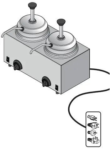 SERVER ESSENTIALS TWIN FS 81220 Topping Warmer - 3