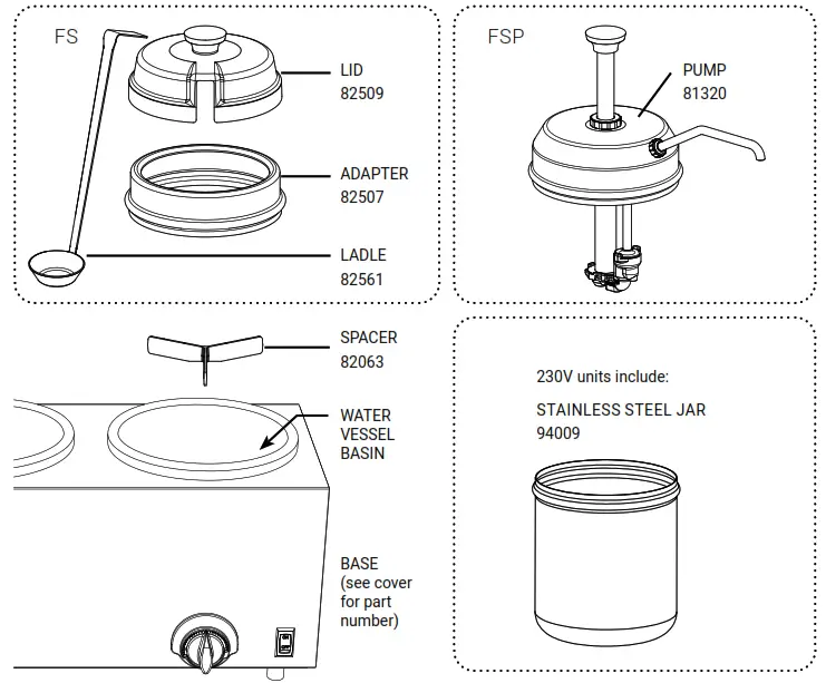 SERVER ESSENTIALS TWIN FS 81220 Topping Warmer - 4