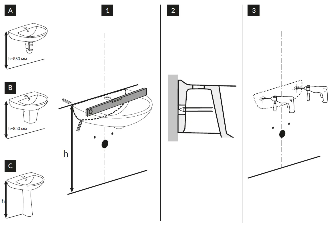 cersanit Lara 50 Como Washbasin Cabinet FIG 3