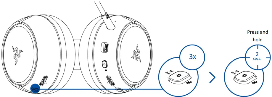 RAZER Kaira Hyperspeed Wireless Gaming Headset - Fig 15