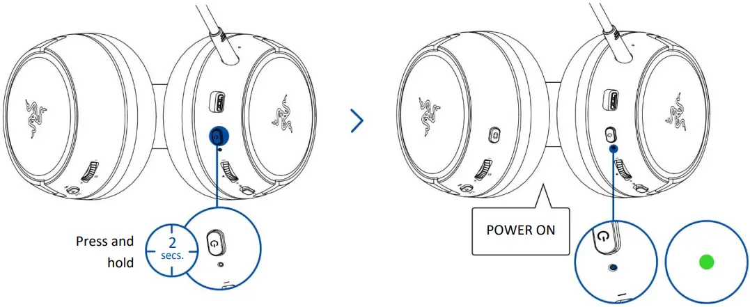 RAZER Kaira Hyperspeed Wireless Gaming Headset - Fig 6