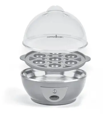 COPPER CHEF ZDQ-206 Perfect Egg Maker - Seven or Fewer Soft-, Medium-, or Hard-Boiled Eggs