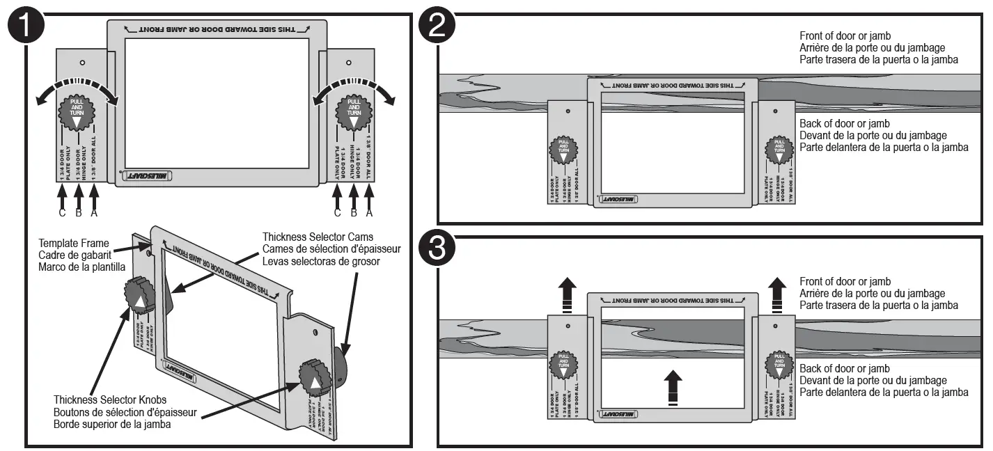 MILESCRAFT 1214 HingeMate200 Door Hinge Installation Kit 5