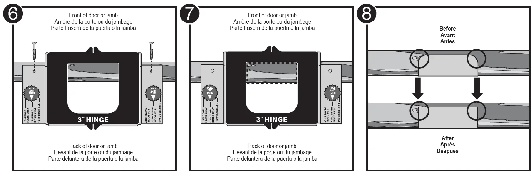 MILESCRAFT 1214 HingeMate200 Door Hinge Installation Kit 7