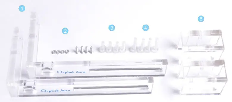 Orphek High End Acrylic Mounting Arms - in the box