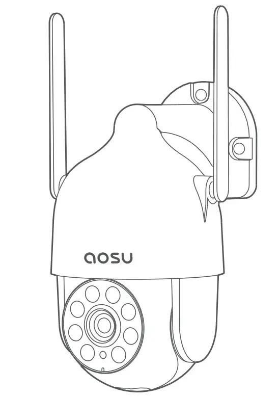 aosu OutdoorCam D1 Lite HD WiFi Security Camera