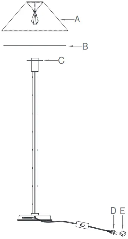 VISUAL COMFORT RL3570PNBKEL Radford Buffet Lamp - ASSEMBLY