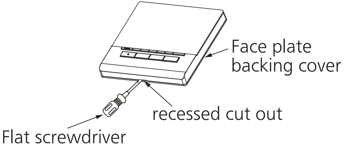 Panasonic FV-SW20VEC1 LCD Wired Wall Control Panel Installation illustration