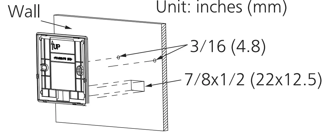 Panasonic FV-SW20VEC1 LCD Wired Wall Control Panel Installation illustration