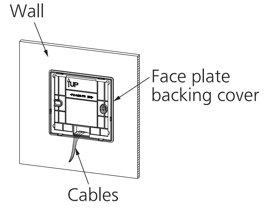 Panasonic FV-SW20VEC1 LCD Wired Wall Control Panel Installation illustration