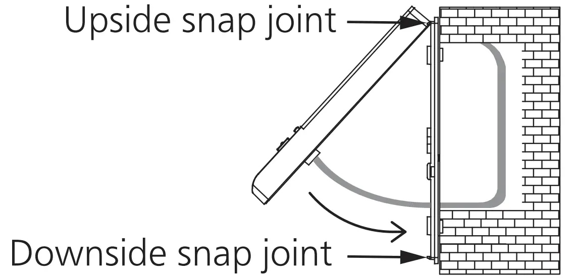 Panasonic FV-SW20VEC1 LCD Wired Wall Control Panel Installation illustration