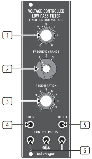 behringer 904A Voltage Controlled - Controls