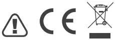 CE and Disposal Symbol