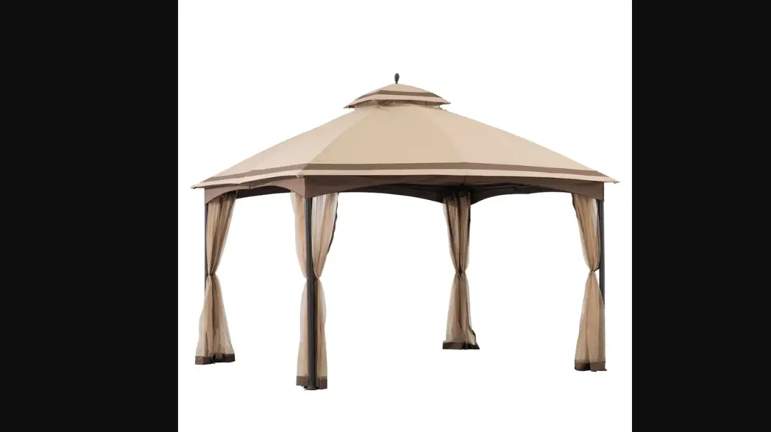Sunjoy Group A101012202 Outdoor Patio 10.5x13 Gazebo Kits Backyard Metal Canopy Gazebo Instruction Manual