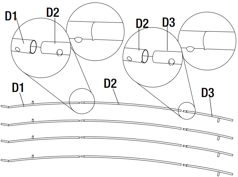 Assembling the Oblique Tubes