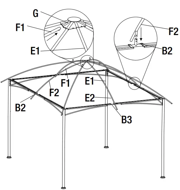 Attaching the Middle Tubes